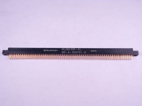ML2B130R-21 Burndy 130 Pins 2 Row Straight Type Connector SM-A-915747-3 NOS