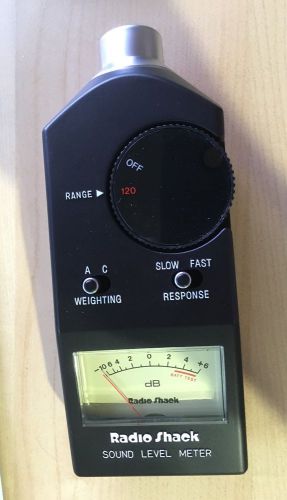 Radio Shack Sound Level Meter 32050 carrying case instruction manual
