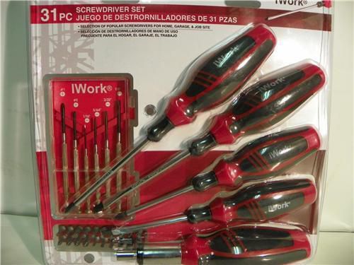 NEW 31 pc Screwdriver set  by iWork  Olympia Tools FREE SHIPPING