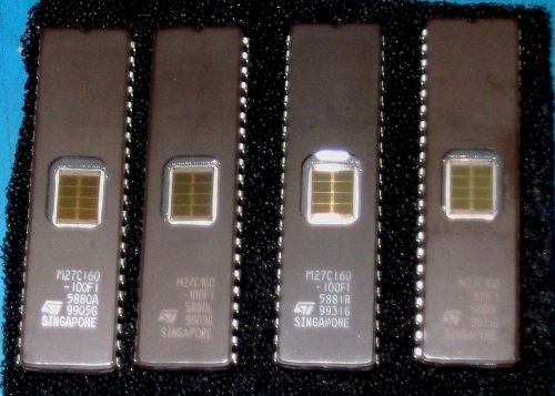8PC LOT EPROM 27C160 CMOS - 16M BIT (2Mx8/1Mx16) - CERDIP42