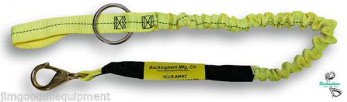 Tear Away Bungee Chainsaw Lanyard,48&#034;With #2 bronze snap saddle end attachment