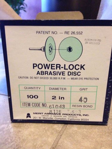 Merit  Power-Lock Abrasive Discs