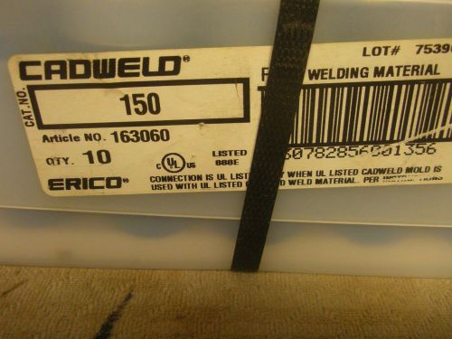 150 Cadweld Welding Material NEW BOX OF 10