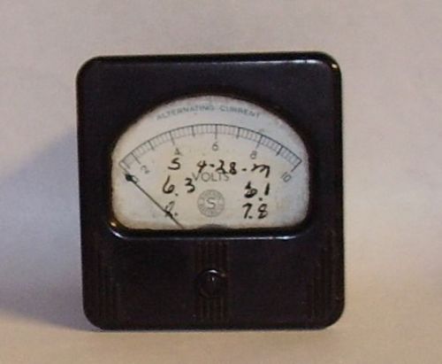 Simpson AC 0-10 Volt Meter, for 3&#034; Mounting Hole