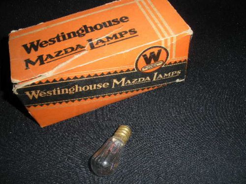 4 NOS Westinghouse Mazda S6 10 Watt 230 Volts CAND Screw Base New Lamps Bulbs