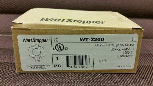 Watt Stopper WT -2200 Ultrasonic Occupancy Sensor  New