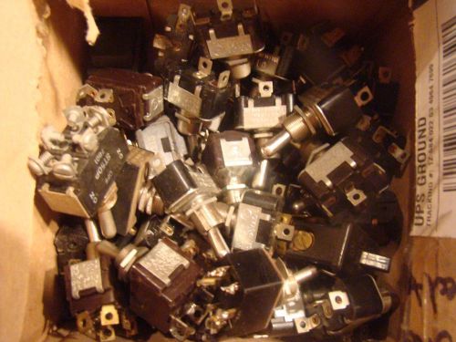 LOT OF 58 VINTAGE  TOGGLE SWITCHES