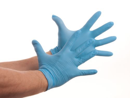 100/box nitrile disposable gloves powder free latex free for sale