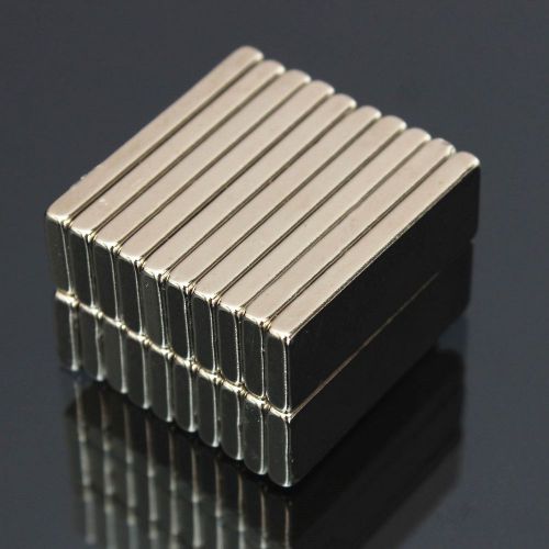 20pcs N50 Grade Strong Block Cuboid Magnets Rare Earth Neodymium 30 x 10 x 3mm