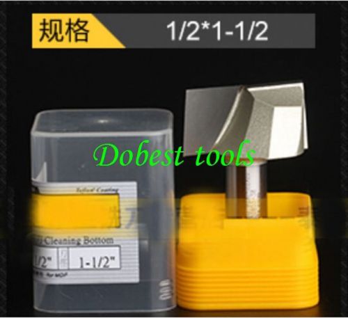 1pcs high quality CNC Bottom Cleaning Router Bit 1/2&#034; 1-5/8&#034;