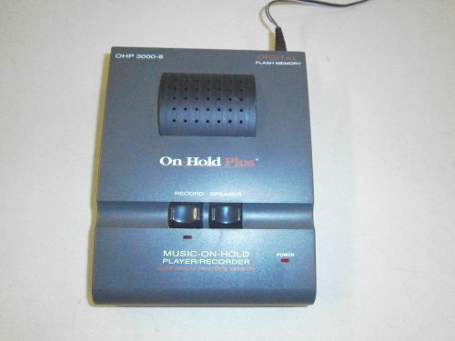 ON HOLD PLUS 3000-8 MUSIC-ON-HOLD PLAYER/RECORDER WITH POWER SUPPLY