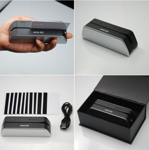 Smallest Mini Credit Card Reader Writer MSR X6 Magnetic Stripe Encoder