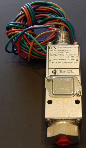 6900PE Series Adjustable 3000PSI Pressure Switch Dual Snap 6900PE34 CCS