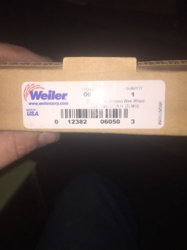 Weiler 6&#034; Medium Crimped Wire Wheel .008 Wire 2&#034; AH