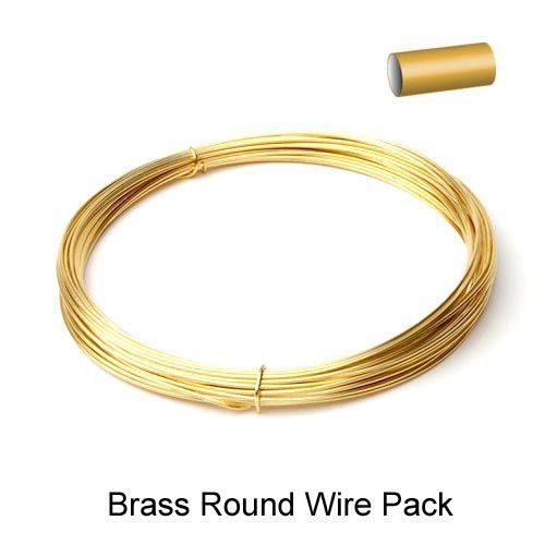 99.9% Pure Brass Round Wire 3.0mm 1m Pack