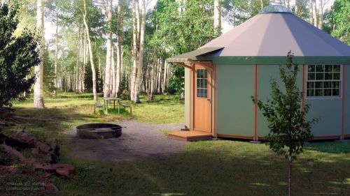 Freedom Yurt Cabin- The Affordable, Sustainable Tiny House for All (16 Wall)