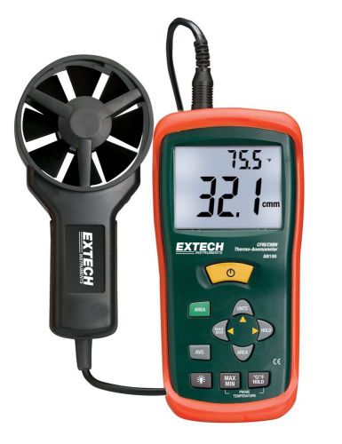 Extech an100 cfm/cmm mini thermo-anemometer standard for sale