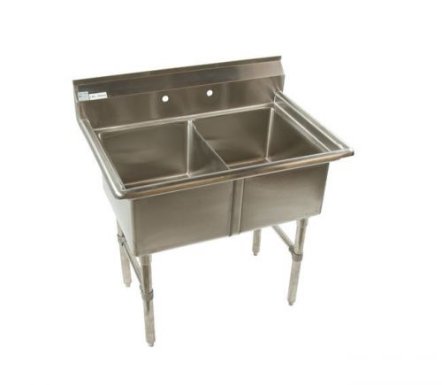 Elite Line Stainless Two Compartment Sink NSF