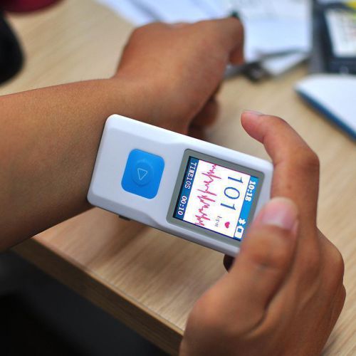 PM10 Portable Mini ECG EKG Machine Heart Beat Monitor USB Bluetooth LCD