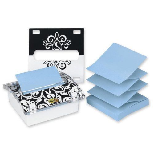 Post-it Pop-up Notes Dispenser for 3 x 3-Inch Notes Includes Black and White ...