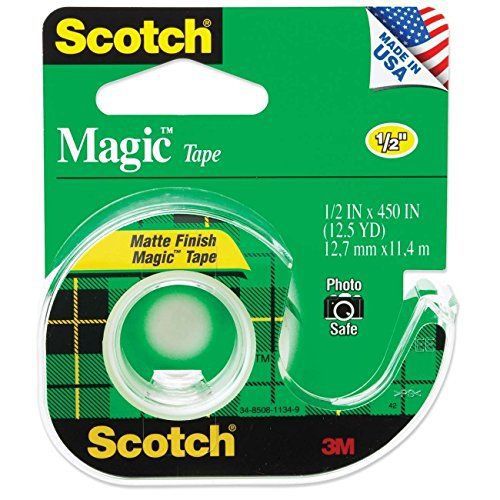 NEW Scotch 3M 104 Magic Tape  1/2 x 450 Inches (Pack of 12)
