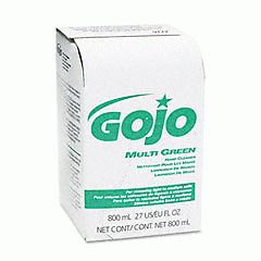 NEW GOJO 9172-12EA MULTI GREEN Hand Cleaner 800-ml Bag-in-Box Dispenser Refill