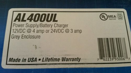 ALTRONIX AL400UL - POWER SUPPLY / BATTERY CHARGER- NEW