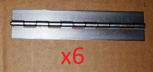 6-plain steel piano hinge 5.5 x 1.25 cabinet/door/project/furniture/craft/car for sale