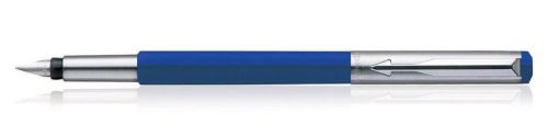 BEST PRICE Parker Vector Mettalix Chrome Accents Fountain Pen (Blue)