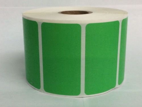 This listing is for: 1 roll 1000 labels green 2.25x1.25 direct thermal labels for sale
