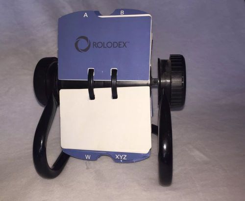 Rolodex Open Rotary File 2-1/4&#034;x4&#034;, Black