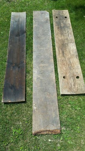 3 Vintage 100 Yr. Old Pine Butchering Planks