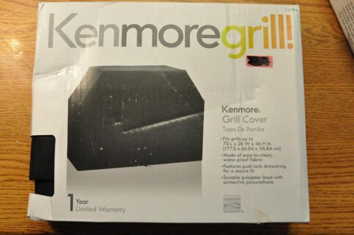 KENMORE GRILL COVER 70&#034; x 26&#034; x 46&#034; Black 1-Year Warr 23908 NEW FAST SHIP!