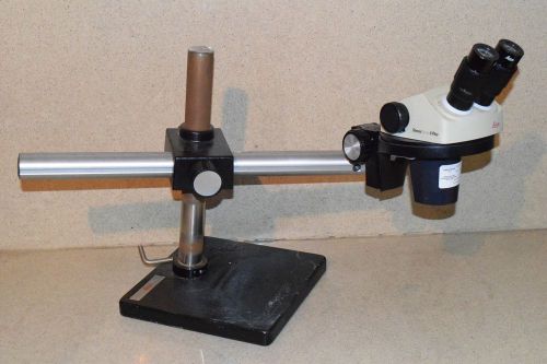 !! LEICA STEREOZOOM 6 PLUS MICROSCOPE HEAD WITH STAND AND HEAVY DUTY BASE (18R)