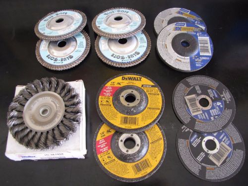 Assortment - Metal Grinding Wheel / Cutoff / Flap Disc / Wire Wheel / 4 x 5/8