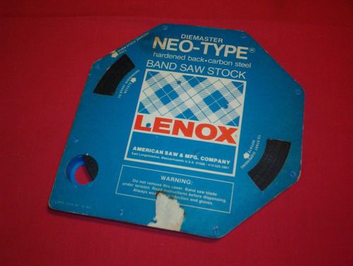 LENOX DIEMASTER BAND SAW BLADE STOCK 100&#039;  1/4  .025  18TPI  RAKER