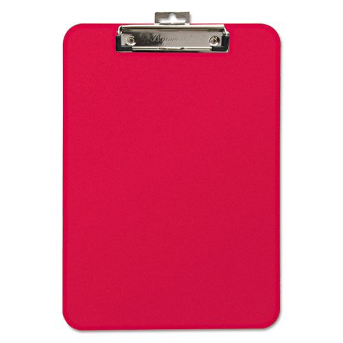 Unbreakable Recycled Clipboard, 1/4 Capacity, 8 1/2 x 11, Red