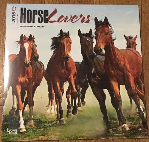 Brown Trout Earth Friendly Horse Lovers 18 Month Calendar 2016 New