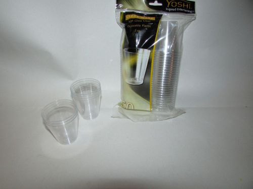 NEW 50 PACK DISPOSABLE DESSERT CUPS SHOT GLASS 2 OZ HIGH GLOSS QUALITY