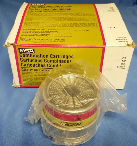 MSA 815182 GME-P100 Combination Comfo Respirator Cartridge 6-Pack