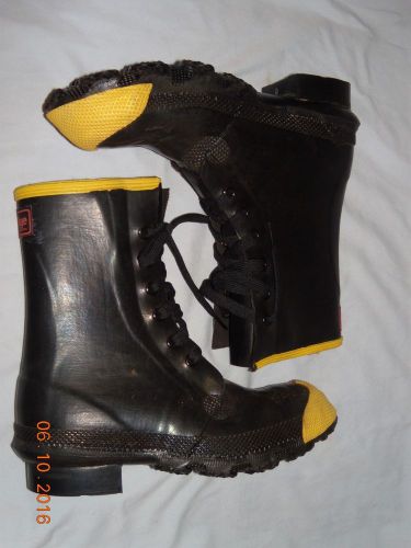 Iron Age Steel Toe 9&#034; Rubber Work Boots (NEW) size 6