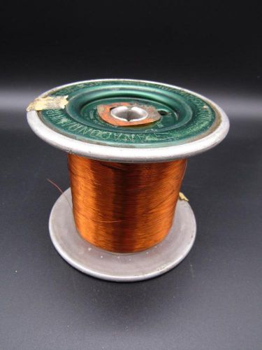 Anaconda wire &amp; cable copper wire spool 47 muskegon, mich 2 lbs 34 hf thin gauge for sale