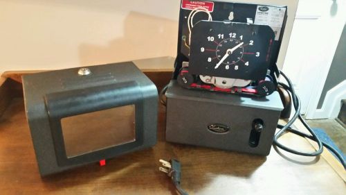 LATHEM TIME CLOCK MODEL 2121 BLACK WORKING CONDITION MUST SEE