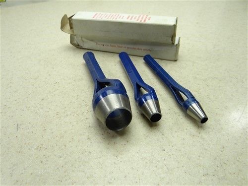 Lot of 3 gasket punches 1/4&#034; to 13/16&#034; usa for sale