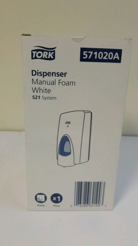Tork Manual Foam Hand Soap Dispenser White S21 System NEW IN BOX