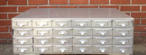 24 Drawer Industrial Card Catalog Storage Cabinet - Home, Garden, Office