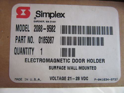 Simplex 2088-9582 Electromagnetic Door Holder 21-28VDC P/N 0185087 NEW!!! in Box