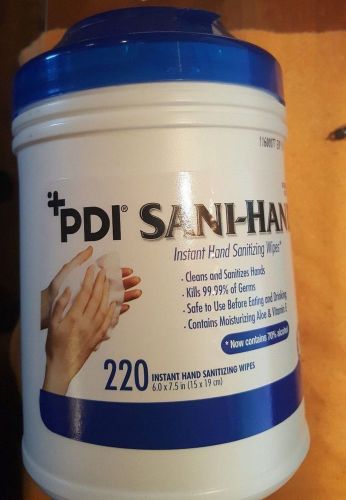 Pdi sani-hands instant hand sanitizing wipes (p15984), 220/canister for sale