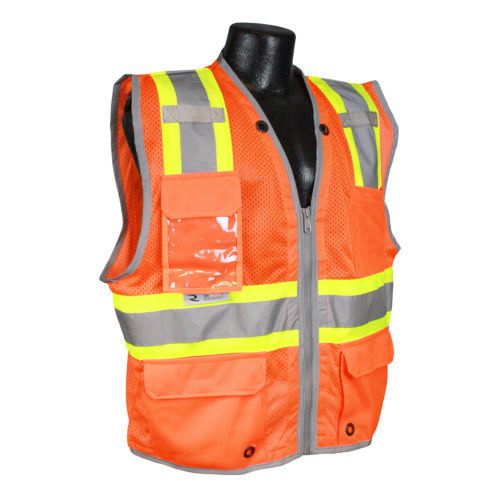 Radians sv6ho safety hi-viz class 2 heavy duty two-tone surveyor reflective vest for sale