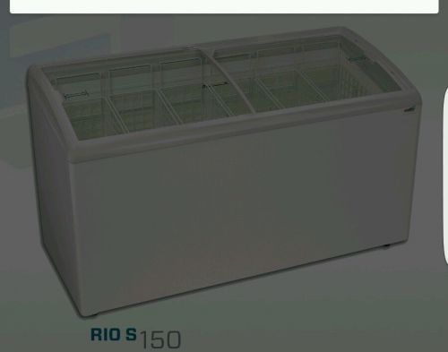 Excellence Industries RIO S 125 (5 basket): Sliding Curved Glass Lid Freezer }